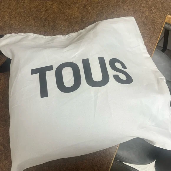 Tous Black Embossed Backpack with Pink Accent display picture 1